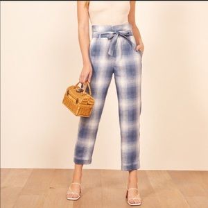 Reformation Bristol Pant in Ghost size 2